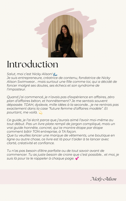 LE GUIDE QUE J'AURAIS AIMÉ AVOIR AVANT DE ME LANCER EN AFFAIRES.